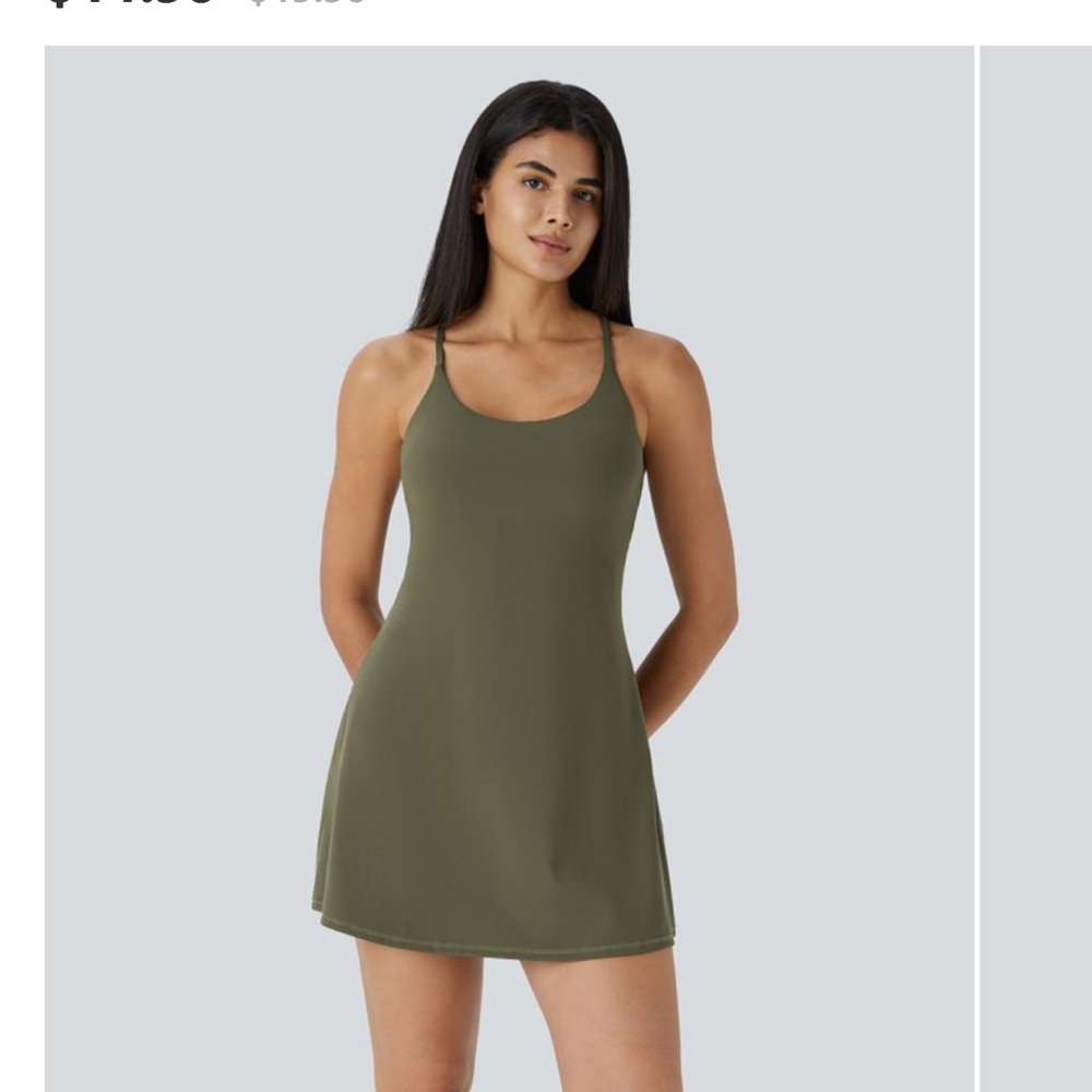 Halara Softlyzero™ Plush Backless Active Dress-Easy Peezy Edition